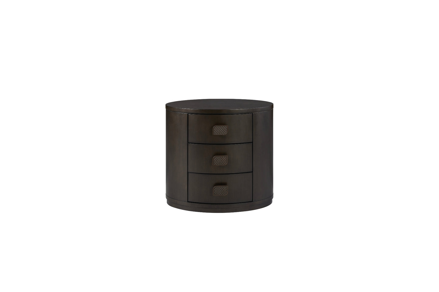 3-Drawer Oval Nightstand